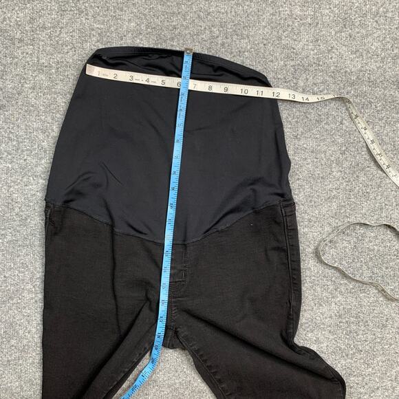 J Crew Jeans Womens 28 Black Maternity Signature Stretch Ankle Length Pull On - Picture 3 of 11